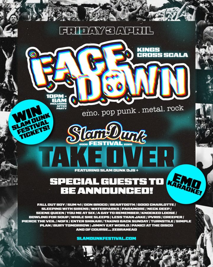 Slam Dunk x Face Down - Pop Punk, Metal, Emo Night London